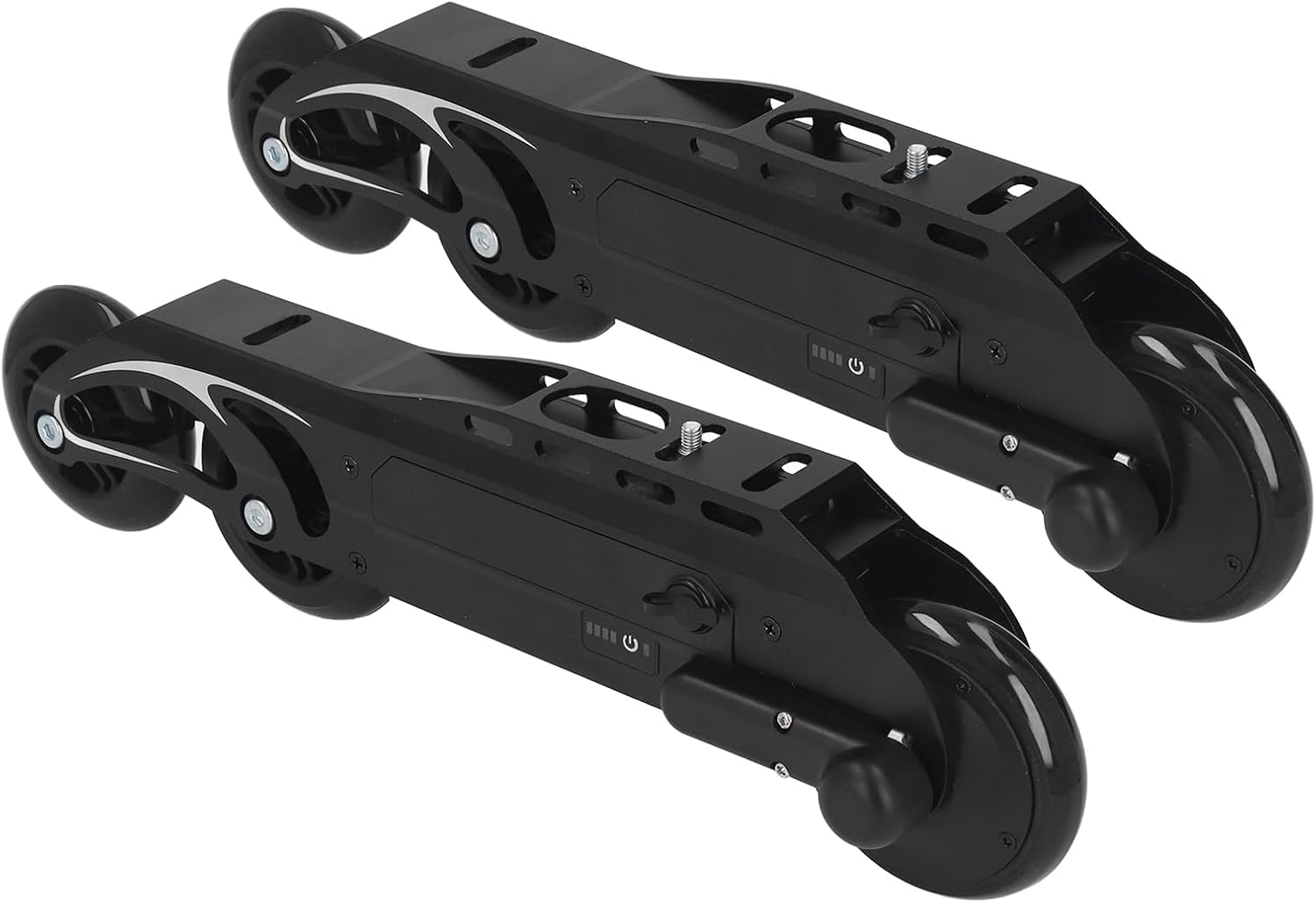 Electric Roller Skates, PU Wheel Composite Frame Dual Wheel Drive Electric Roller Skates Offer Flexibility Aluminum Alloy for Outdoor Garden