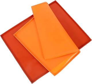 2 Pack Silicone Baking Mat, Nonstick Heat Resistant Roll up Sheet | Flexible Silicone, for Baking and Table Protection, Reusable Surface, Easy Storage, Multipurpose Kitchen Use