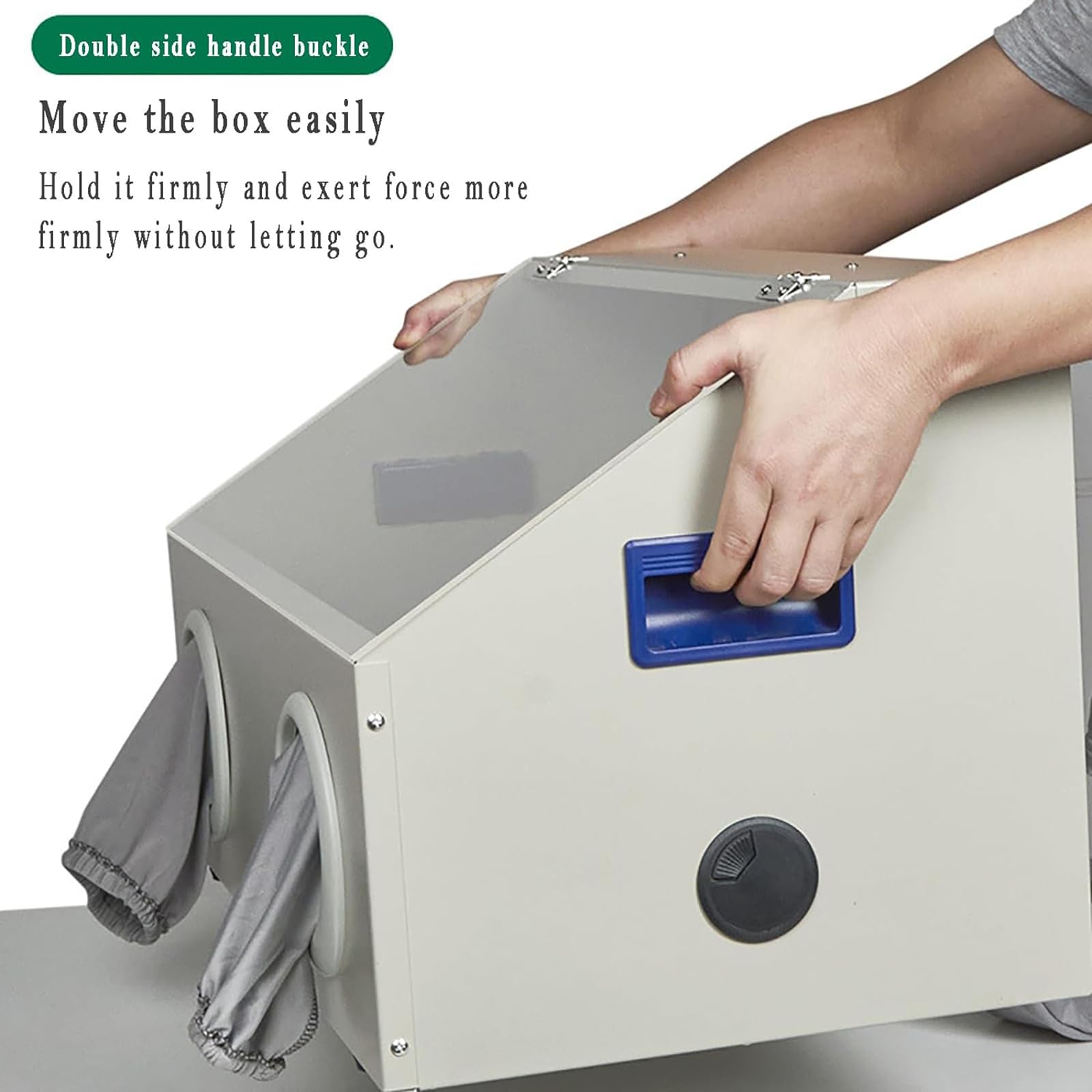 Boîte De Meulage Dentaire, Boîte De Gravure Anti-poussière Avec Éclairage LED Et Fenêtre Transparente, Ventilateur Puissant 2800R/MIN, Utilisée Pour Le Meulage/gravure/polissage/perçage/découpe