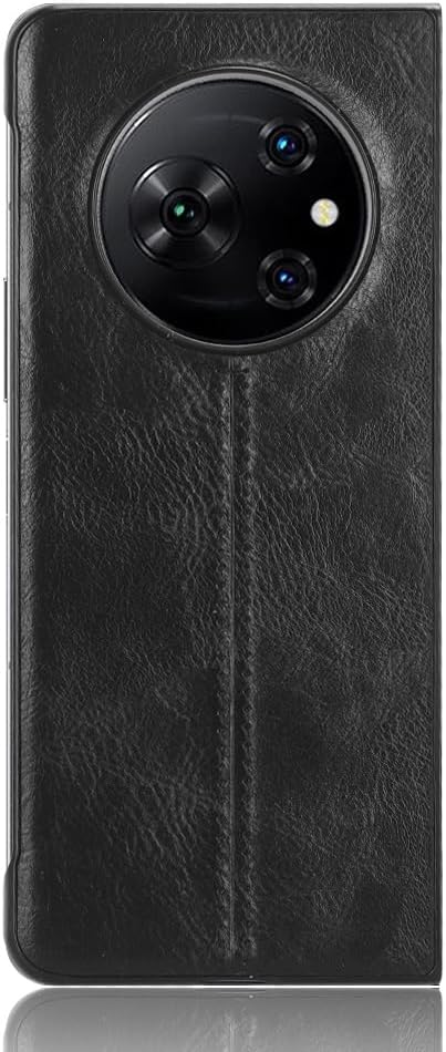 Phone Case for Tecno Phantom V Fold, Case for Tecno Phantom V Fold Cow-Like PU Leather Style Protector Cover, Non-Slip Shockproof Cover for Tecno Phantom V Fold Case