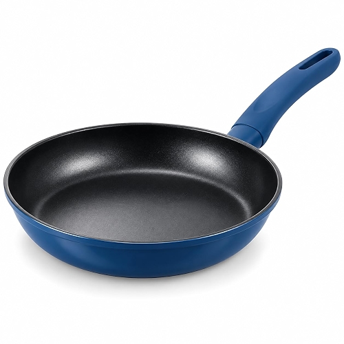 Frigideira Azul 24cm 1,5L com Revestimento Cerâmico Antiaderente, Cabo Soft Touch, Fundo para Indução, Gás, Elétrico e Cerâmico Frigideira Azul 24cm 1,5L com Revestimento Cerâmico Antiaderente, Cabo Soft Touch, Fundo para Indução, Gás, Elétrico e Cerâmico