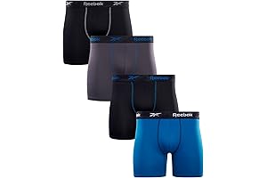 Reebok Speedwick Men's 4-Pack Boxer Briefs
