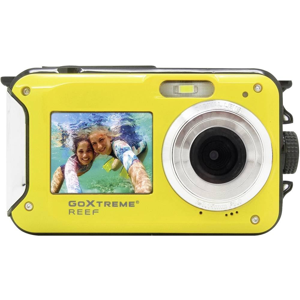 Easypix Goxtreme Reef 24Mp Full HD 130G Fotocamera per Sport d'Azione, Giallo