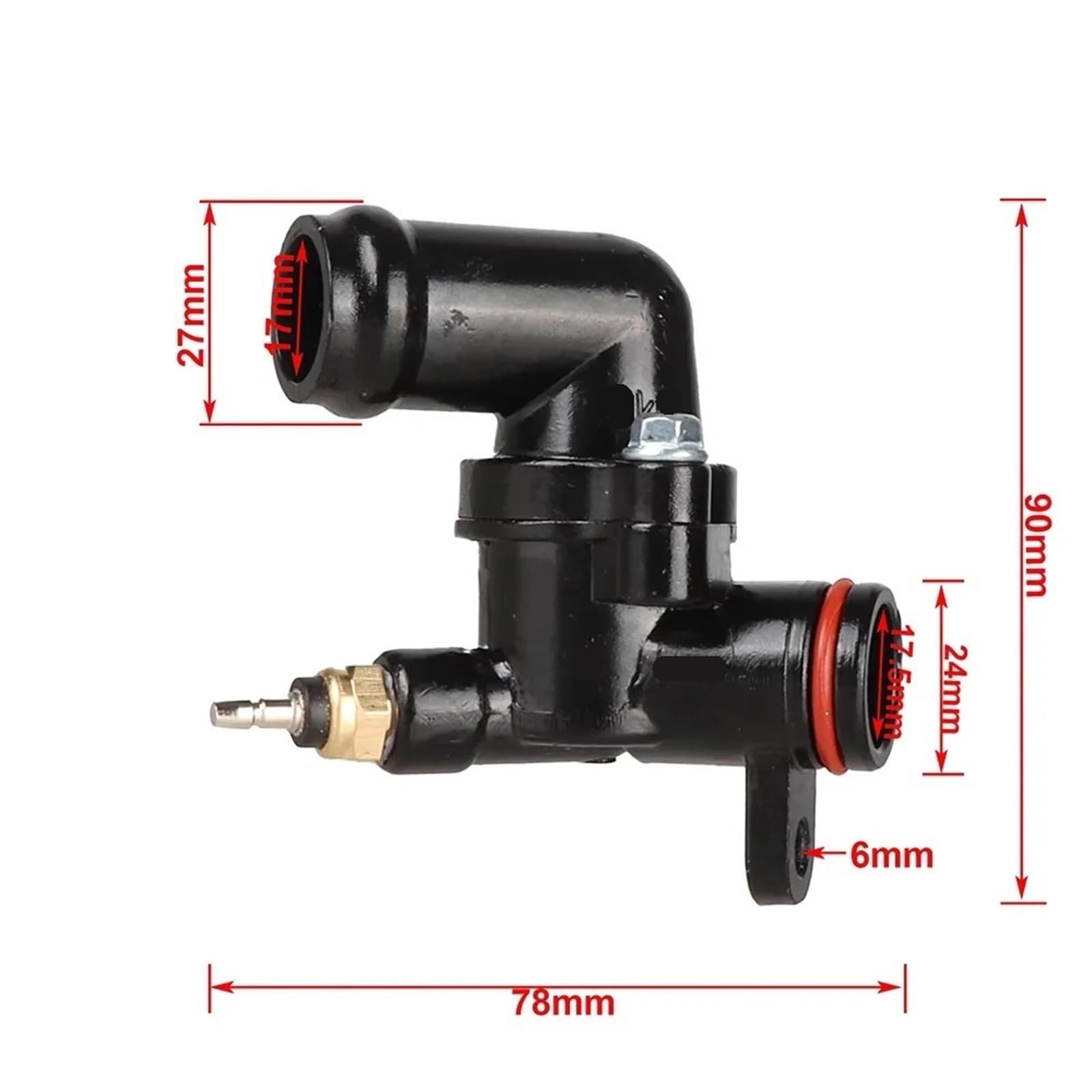 Kühlmittel Kühlwasserthermostat Für LIFAN 150CC 200CC Stahllegierung Anwendbar Für Verschiedene Operationen Motorrad Pit Bike Thermostat Hochleistungsersatz