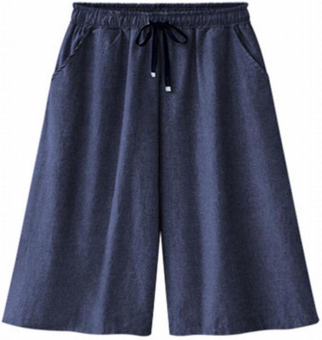 womens denim walking shorts