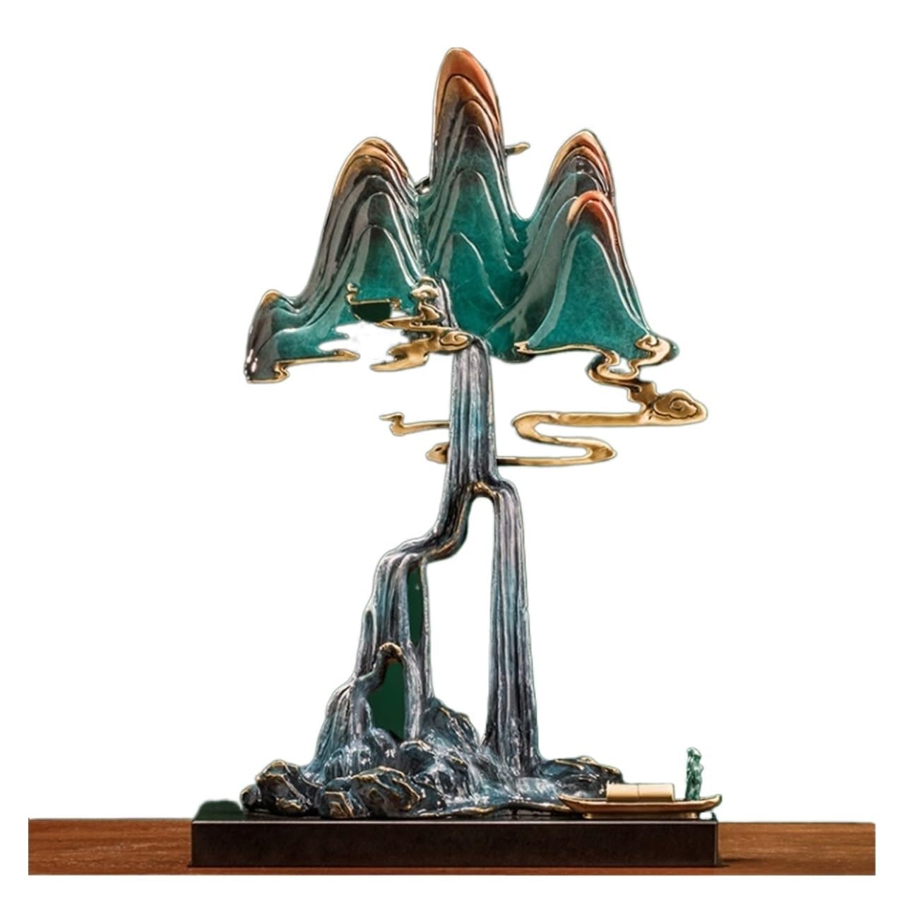 GLETSF Brass Decor Pure Copper Entrance Ornament Living Room Home Living Room Office Brass Statue Ornament Handicraft Ornament Statues For Home Decor,L14*w16*h24