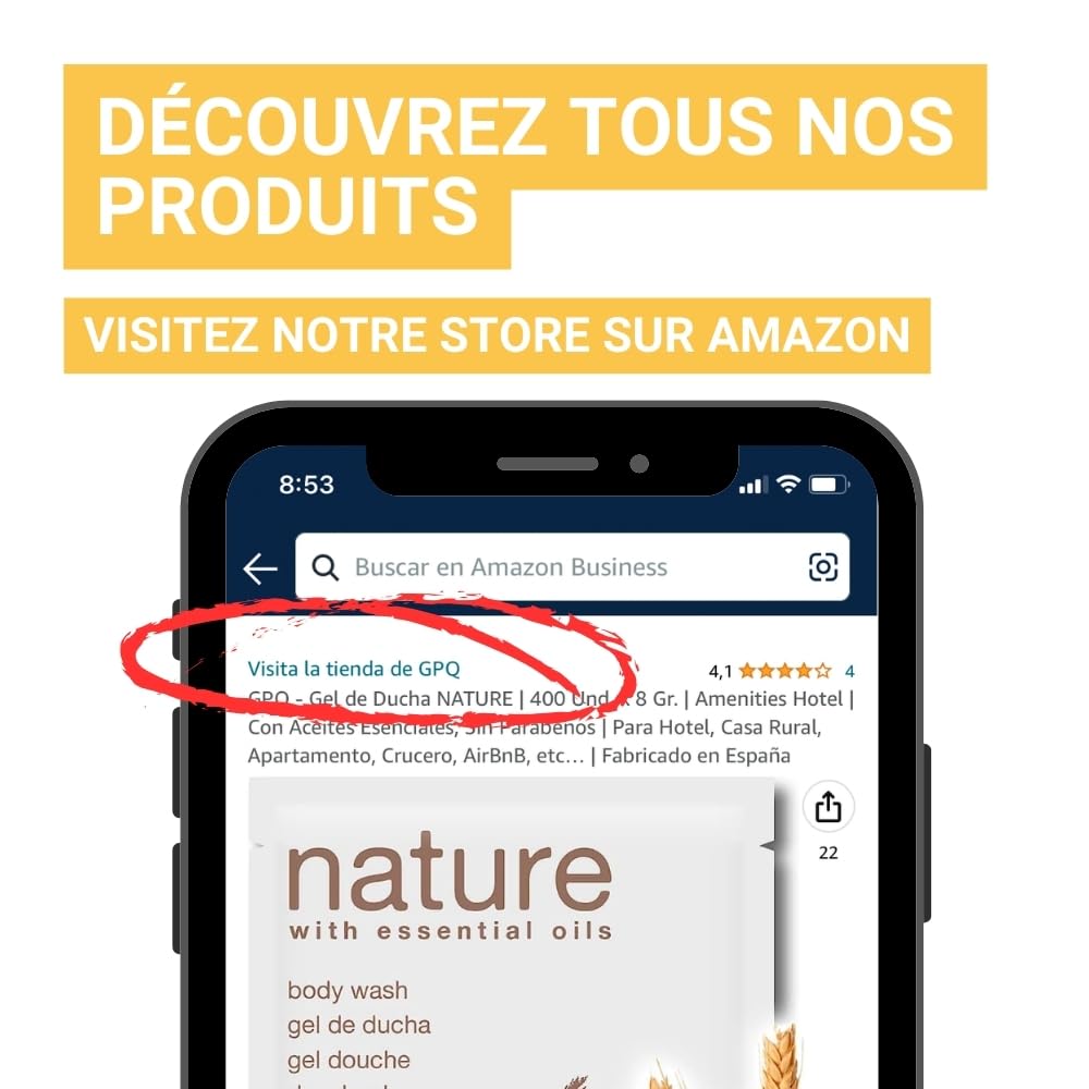 GPQ - Gel/Shampooing 2en1 NATURE 5 ltr. | 2 Bidons | 93% Natural Origin | Recharge doseur avec Après-shampooing sans Parabènes | Hôtel, B&B, Gîte Rural, Camping, Croisière, Gym... | Fabriqué dans l’UE