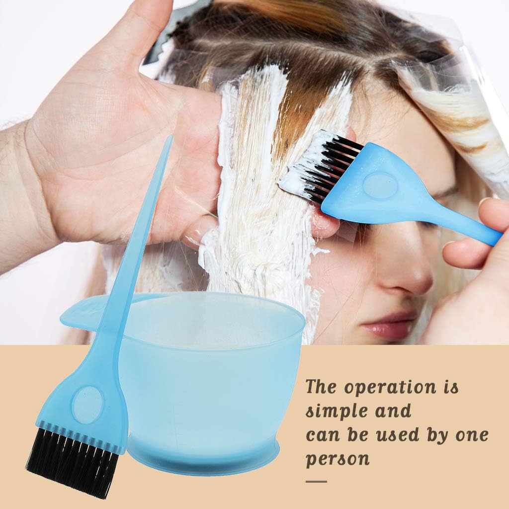 SDENSHI 4 Pack Barber Hair Dye Color Brush and Bowl Set Kit for Dying Bleach Applicator : Beauty & Personal Care