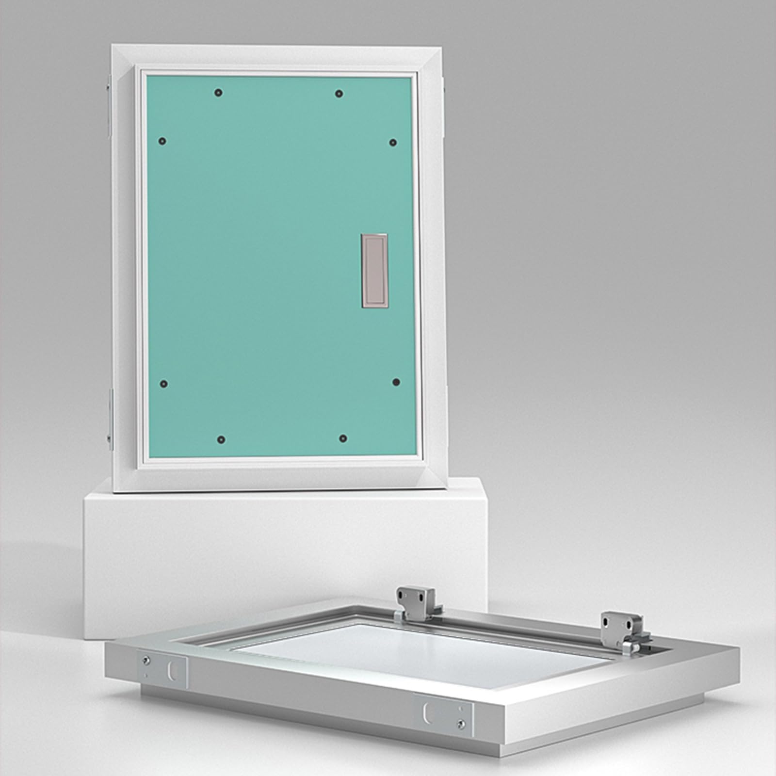 Pannello di accesso per cartongesso, Porta di ispezione in alluminio, Portello per garage per riscaldamento, elettrico, accesso idraulico