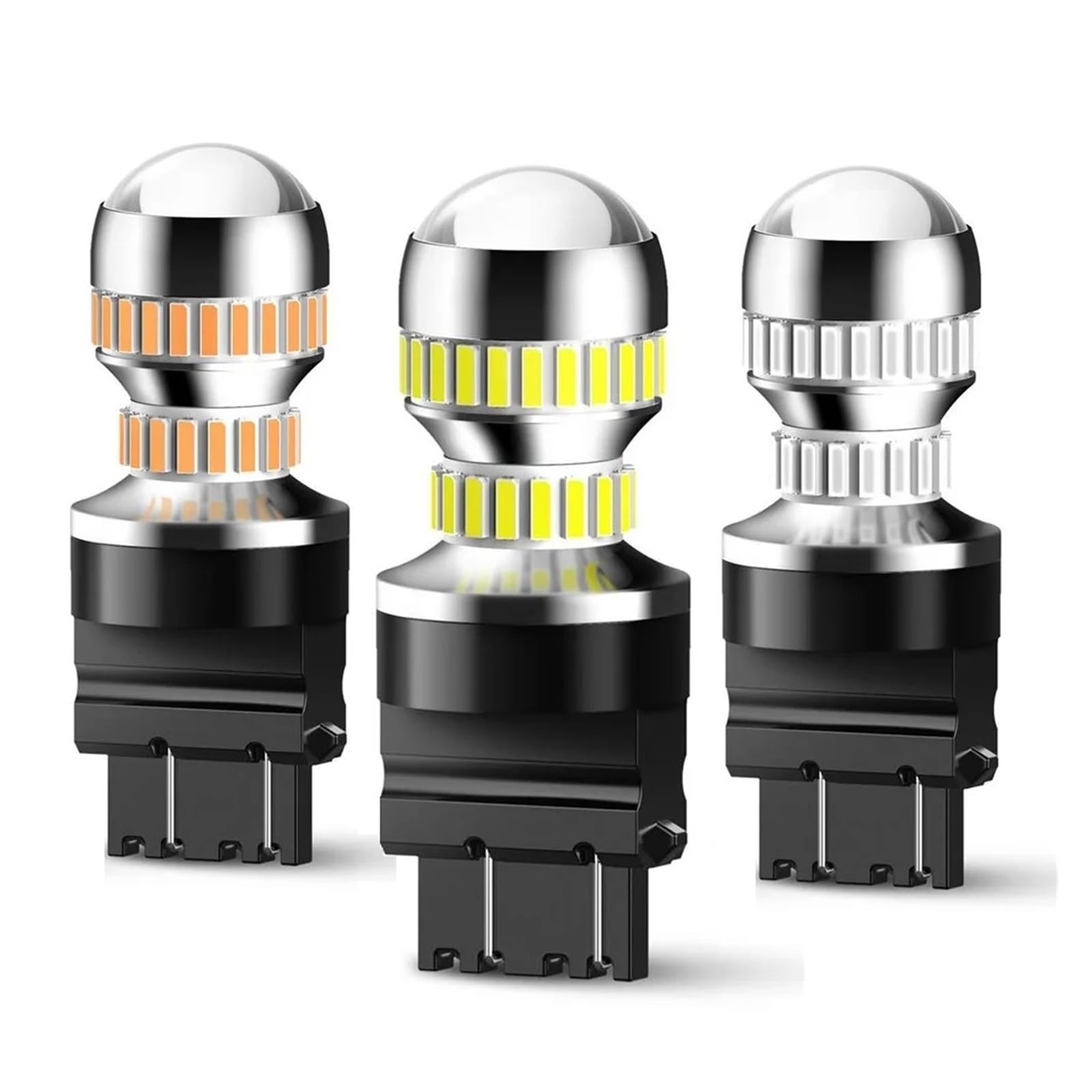 Pilotos Traseros coche Bombillas LED P27W Para Luz Freno Para Dodge Para Caliber Para Challenger Para Ram 1500 Para Journey T25 3156 3157(Red)
