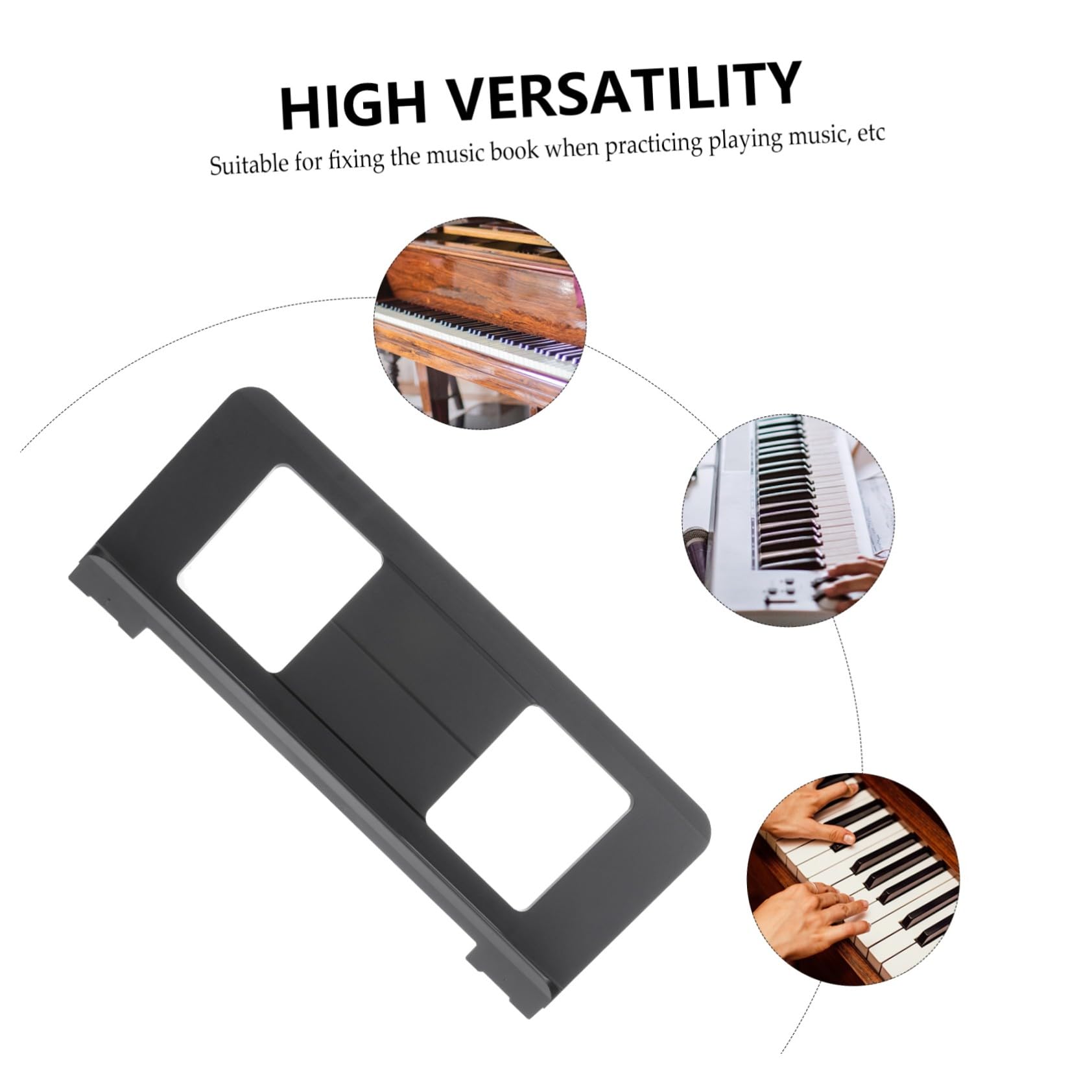 Supporto per spartiti musicali per tastiera, supporto per spartiti musicali, resistente pianoforte elettronico