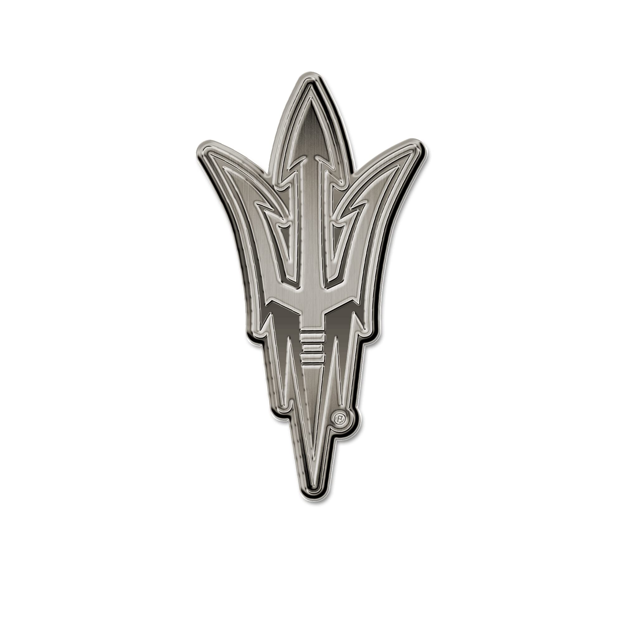 Rico Industries NCAA Arizona State Sun Devils Antique Auto Emblem Antique Nickel Auto Emblem for Car/Truck/SUV