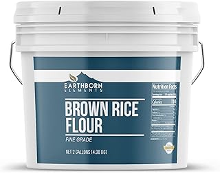 Earthborn Elements Brown Rice Flour 2 Gallon Bucket, Baking, Gluten Free
