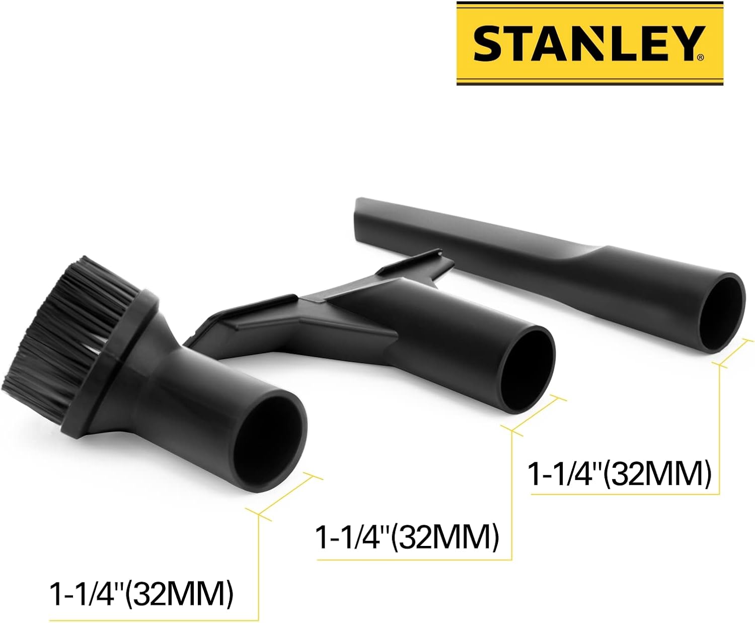 Stanley 13-3303 Cleaning Kit Fits for Wet Dry Vacuum 1-1/4" hose, 3 Pack
