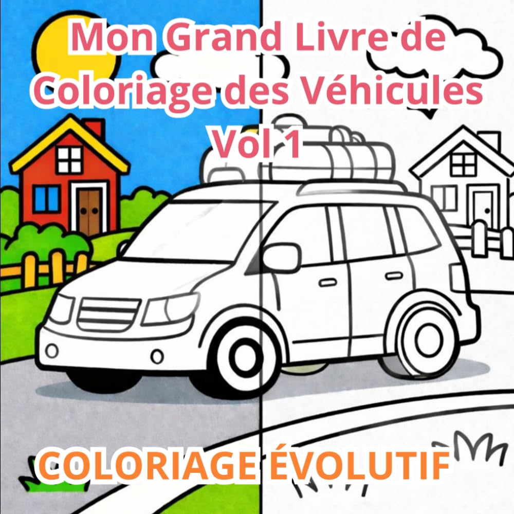 Coloriages Évolutifs: Véhicules Volume 1