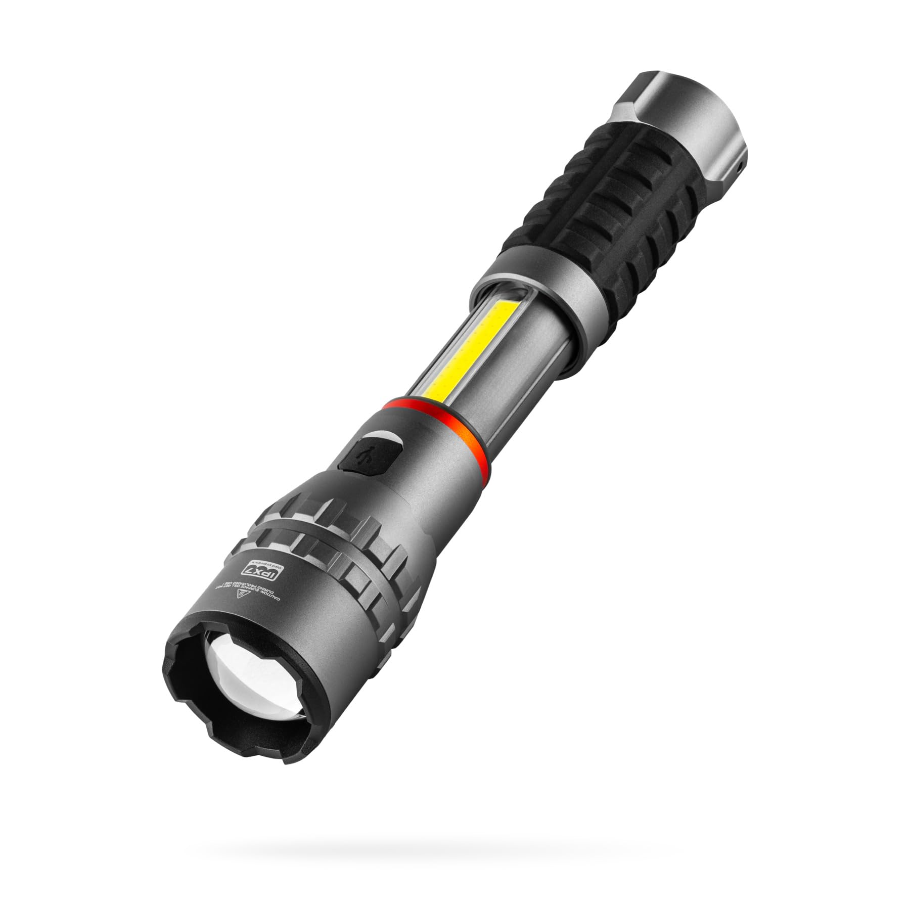 NEBO Slyde King 4K Linterna y Luz de Trabajo – 4.000 Lm + COB 1.000 Lm | 7 Modos | Slide-to-Reveal Patentado | Zoom 4x | Rojo Emergencia | Base Magnética | IPX7 | USB-C