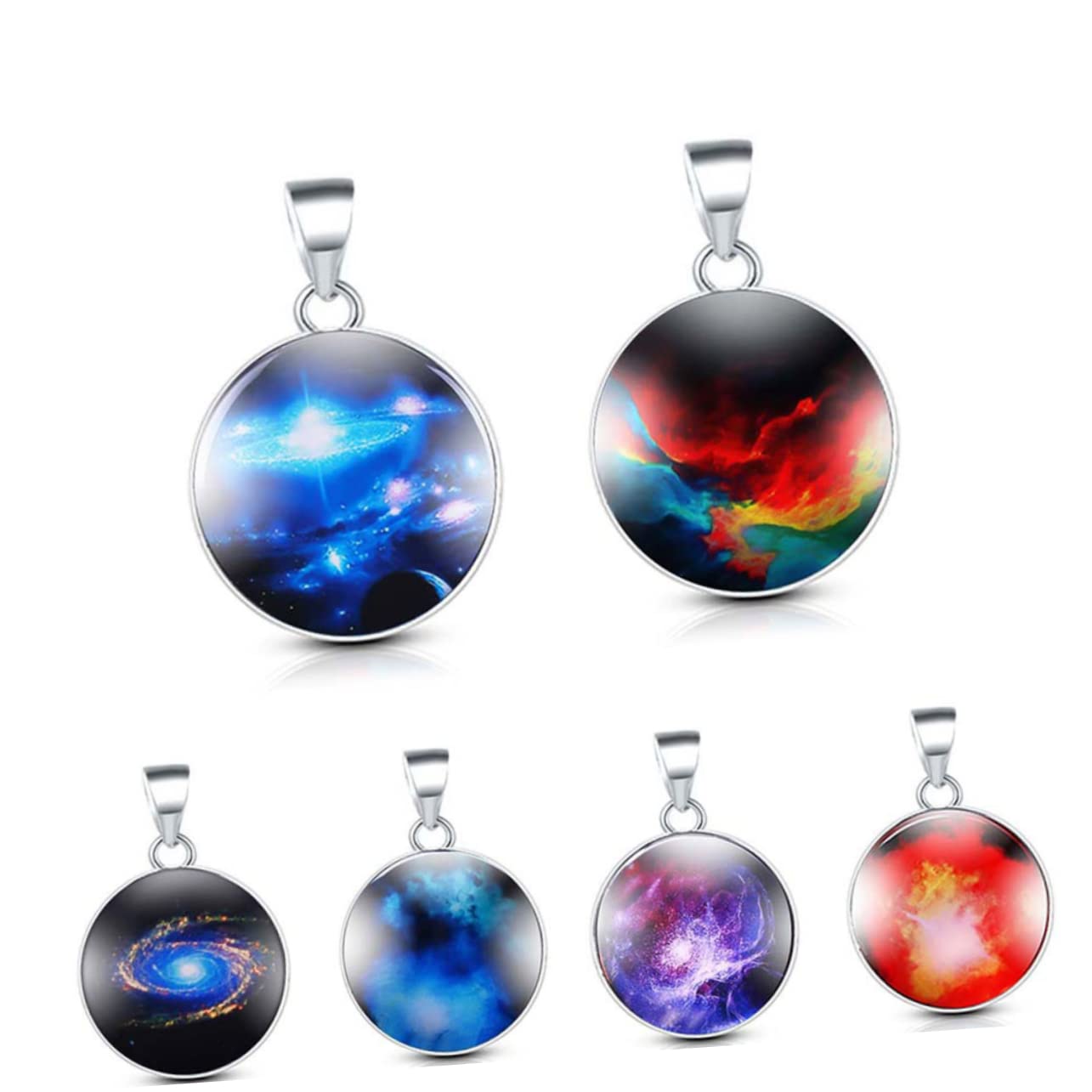 40 Pezzi Ciondoli A Vassoio Tondo In Acciaio Inox - 6-30mm Per Gioielli Fai Da Te - Foto 11