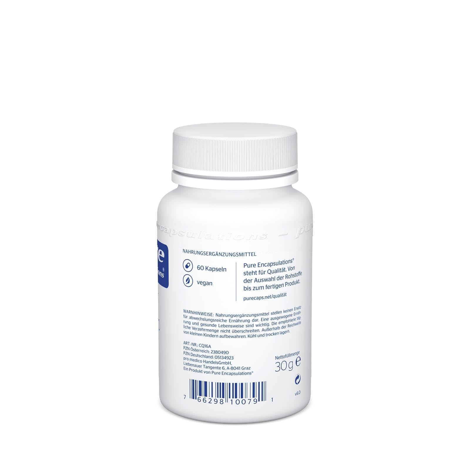 Pure Encapsulations - Coenzym Q10 120 mg - CoQ10 aus mikrobieller Fermentation - 60 Kapseln