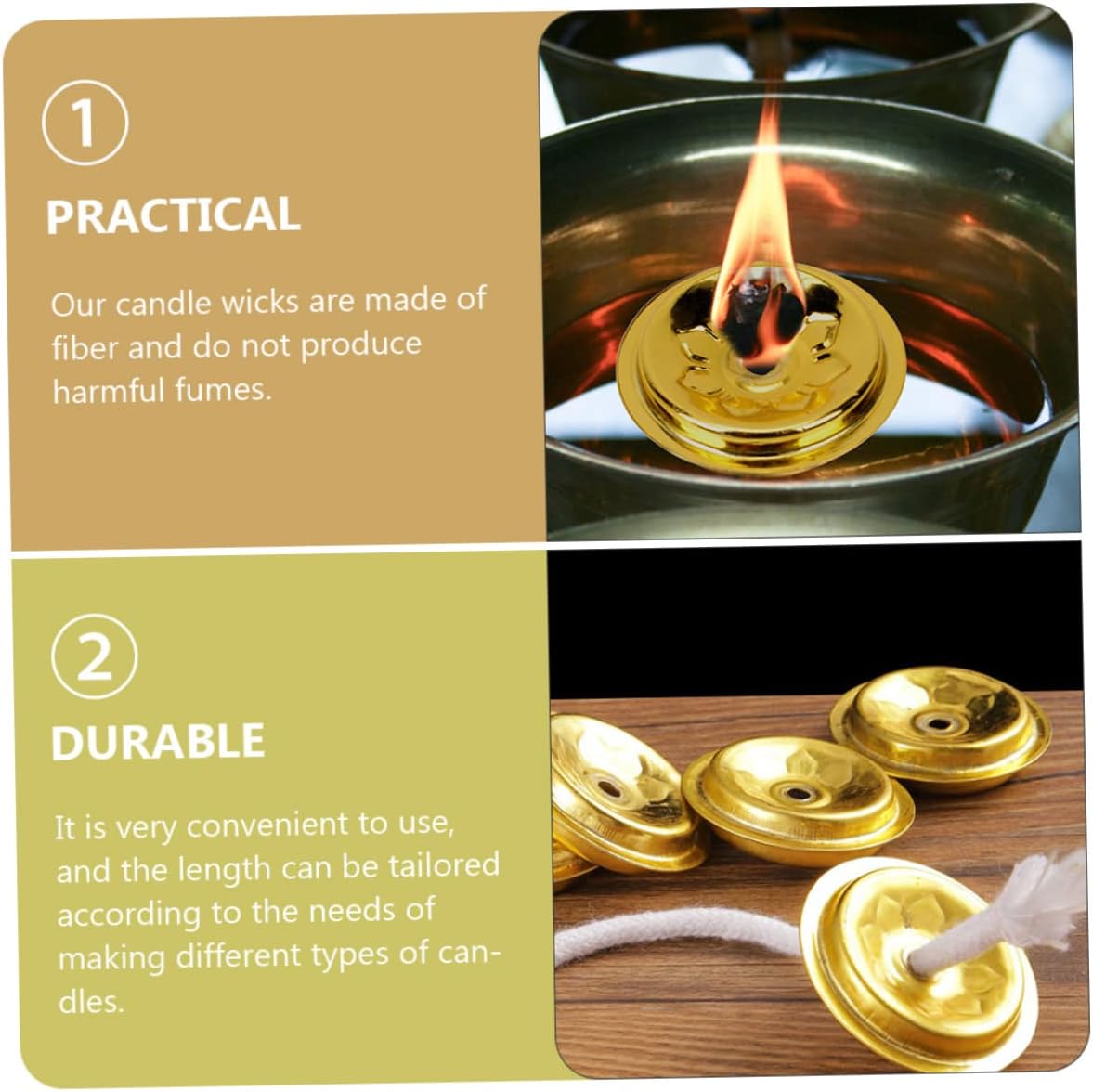 Mobestech DIY Oil Lamp Accessory Kit Floating Wick Holder Oil Lamp Wick Set for Kerosene
