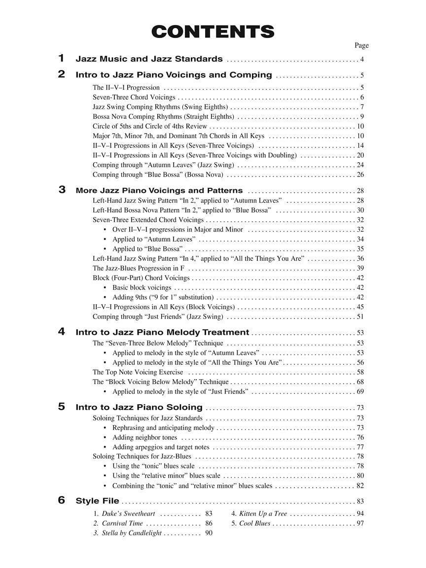Intro to jazz piano piano +cd: Hal Leonard Keyboard Style Series