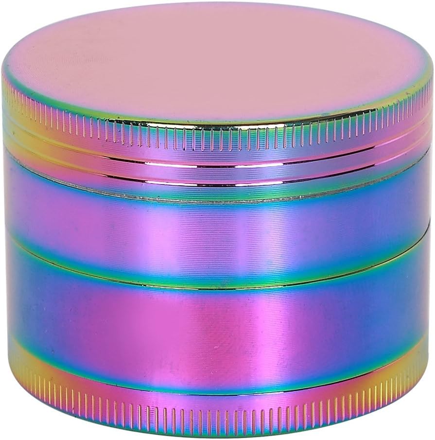 Wamvp 4 Pieces Premium Zinc Alloy Colourful Tobacco Herb Grinder