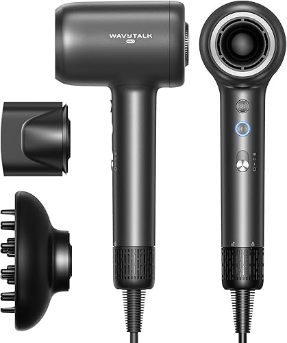 Miniatura 10 de Secador de Pelo, Wavytalk Turblow Pro de Secado Rápido con Difusor, Secador de Pelo de Alta Velocidad con 110,000 RPM, Iones Negativos Profesionales