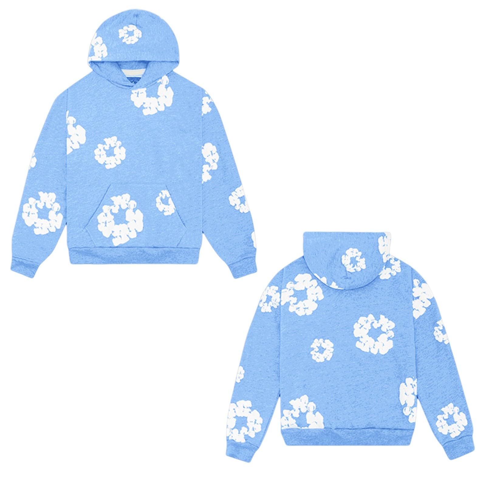 Generisch Tracksuit Men's Jogging Suit Hooded Tops & Trousers Set 2-Piece Tracksuit Sports Suit Streetwear Cotton Loose Leisure Suit Leisure Suit Y2K Hip Hop Pullover Jogging Bottoms Activewear Unisex