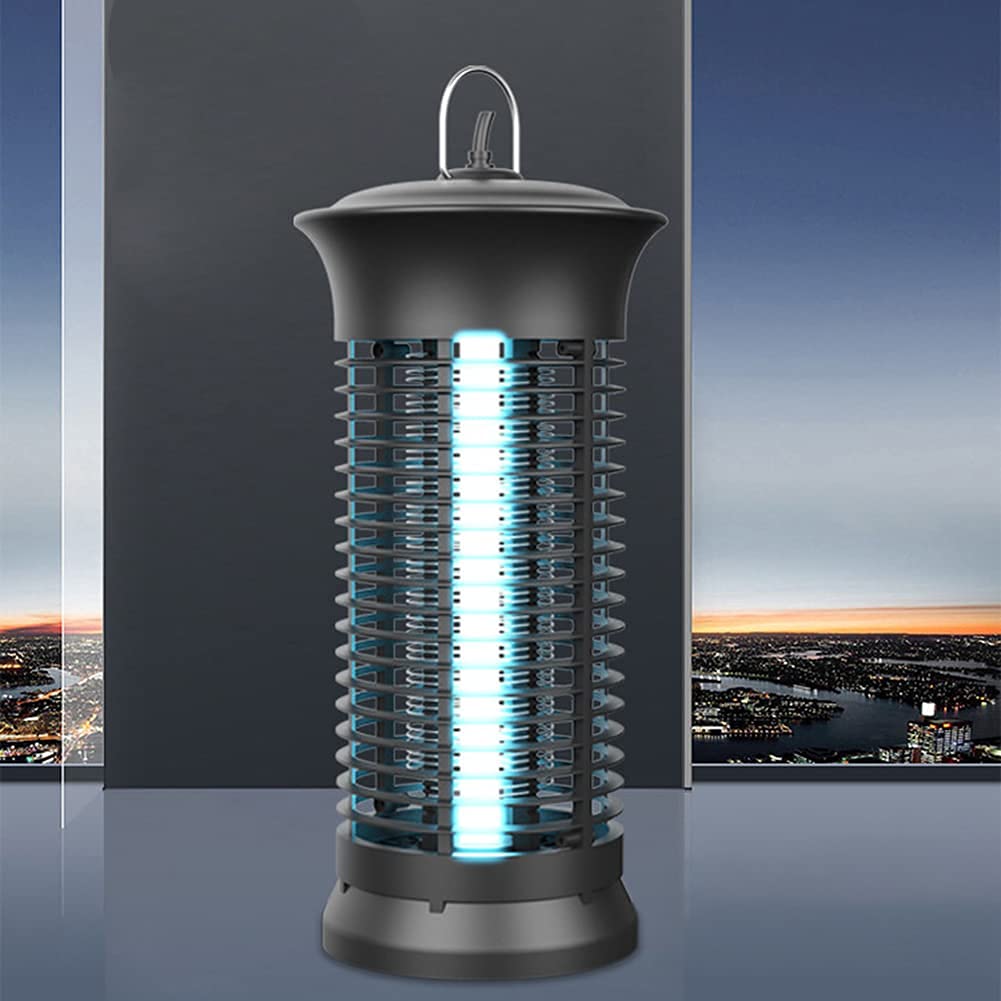 Lámpara para Matar Mosquitos, lámpara Trampa para Matar Insectos Mosca eléctrica Atracción de luz Ultravioleta de 360 ° Mata Mosquitos eléctrico para Interiores, hogares, cocinas, oficinas, Patios
