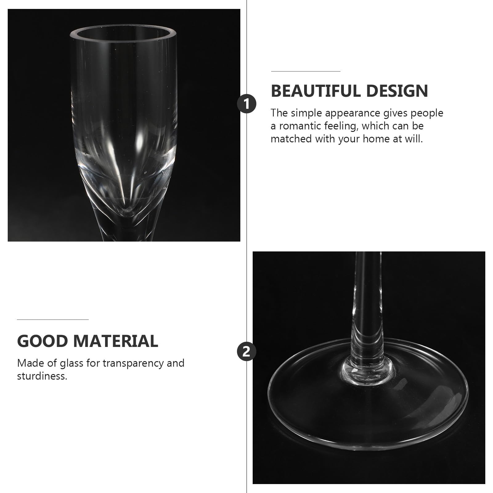 Tischkerzenhalter 3 Stück aus Glas für Hochzeiten und Halloween Mottoparty