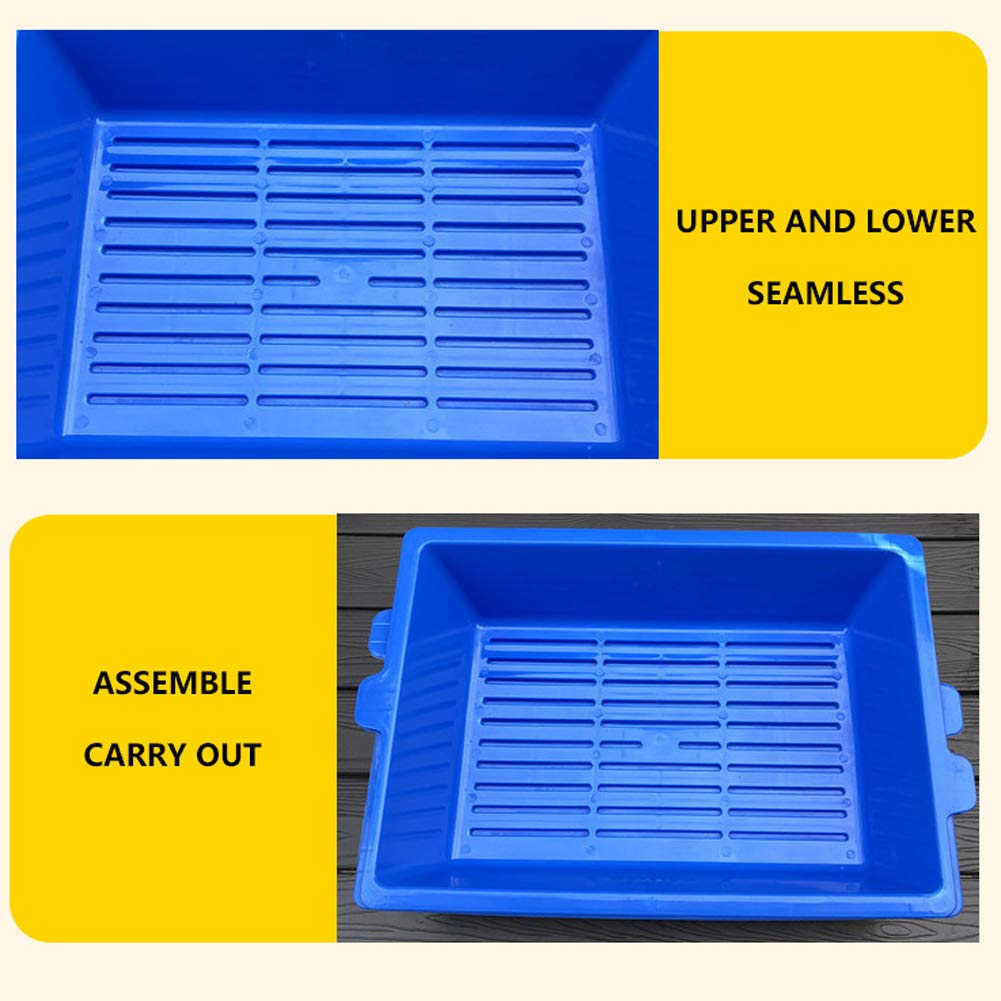 Arenero Gatos Bandeja Sanitaria Caja De Arena De Tres Capas Sin Pala Caja De Arena AutomáTica Jumbo Cat Litter Box Bandeja Sanitaria PláStica