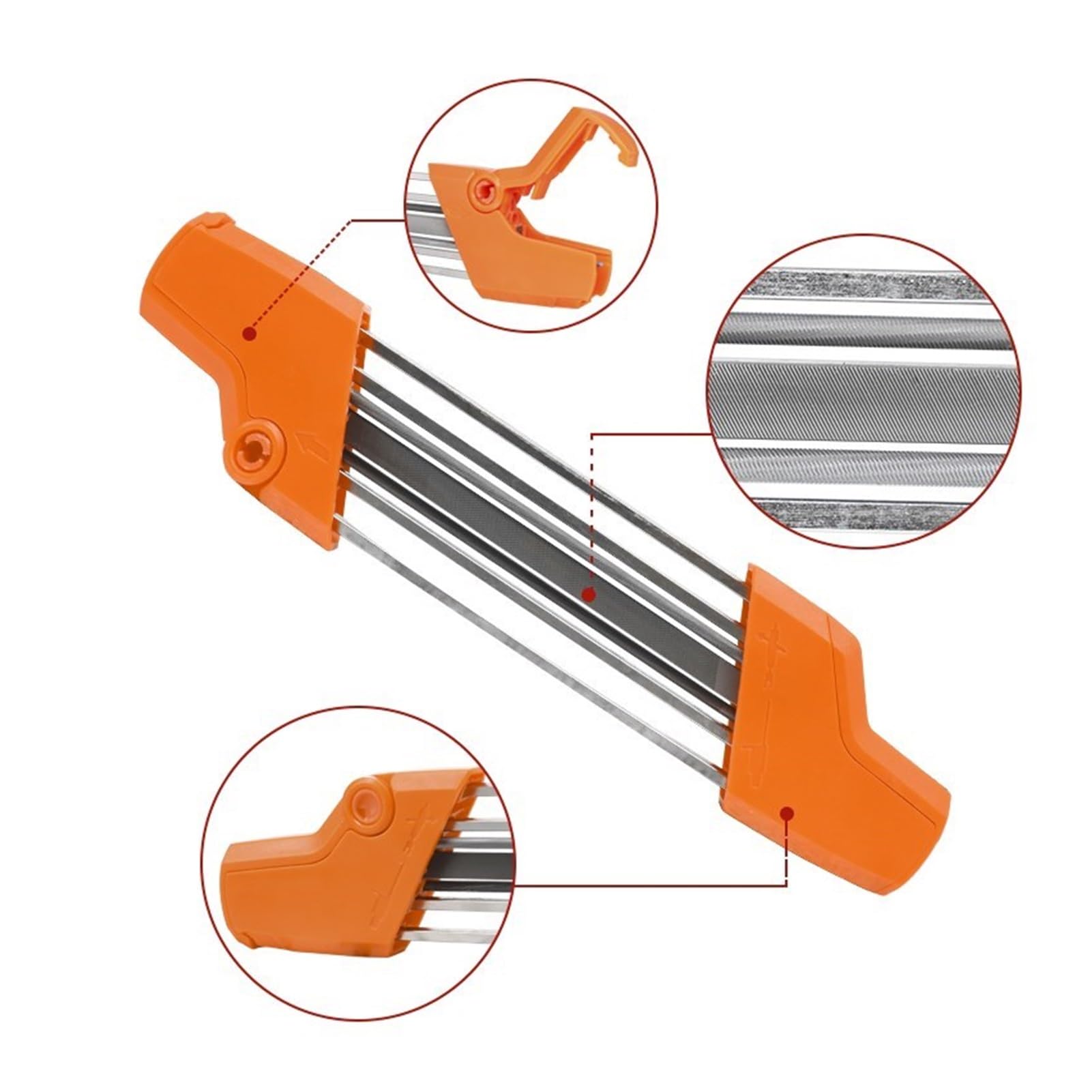 1 szt. Ostrzałka do łańcucha piły łańcuchowej pasująca zębów 3/8'' P 4,0 mm Zestaw szybkich ostrzeń części zamiennych pił łańcuchowych i elektronarzędzi ogrodowych(Blue Sharpener)