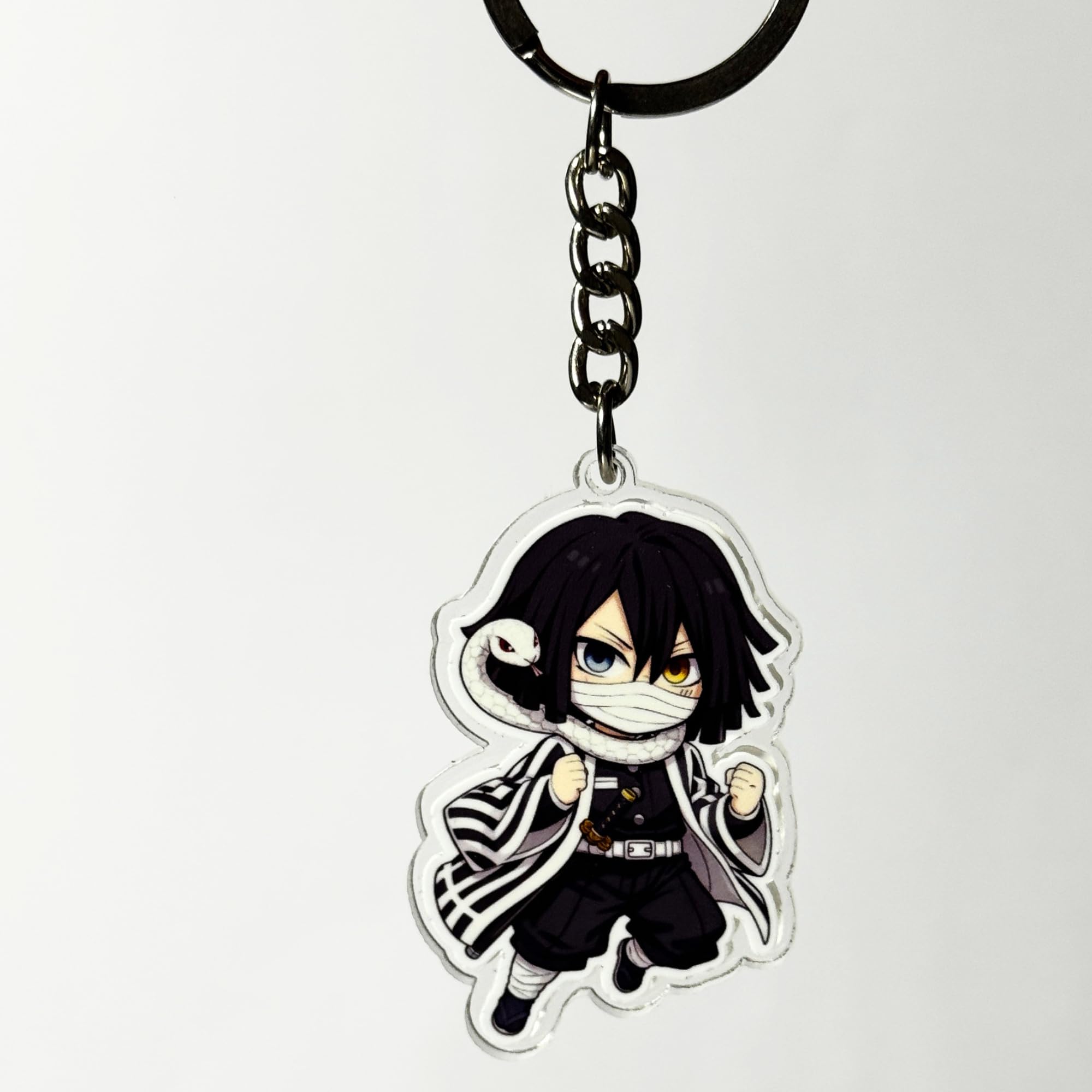 Obanai Iguro Chibi Acrylic Keychain | Compatible with Demon Slayer Anime | Cute Anime Charm for Keys, Bag, Backpack | Otaku Gift-image-28