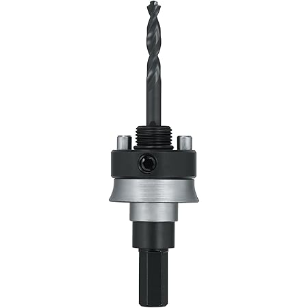 DEWALT Hole Saw Mandrel, Quick Change, 1-1/4-Inch to 6-Inch Diameter, 7/16-Inch Shank (DW1803)