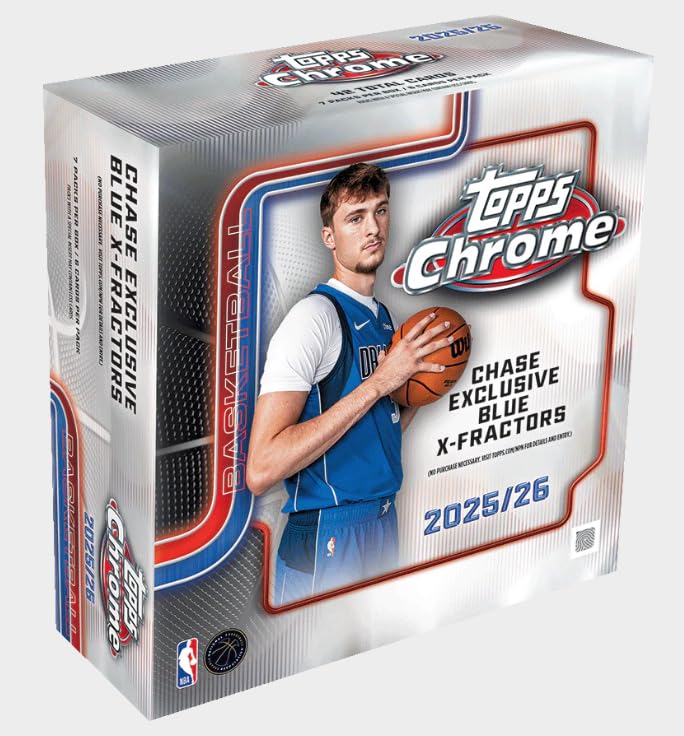 Amazon.com: 2025/26 Topps Chrome Basketball Sealed Mega Box