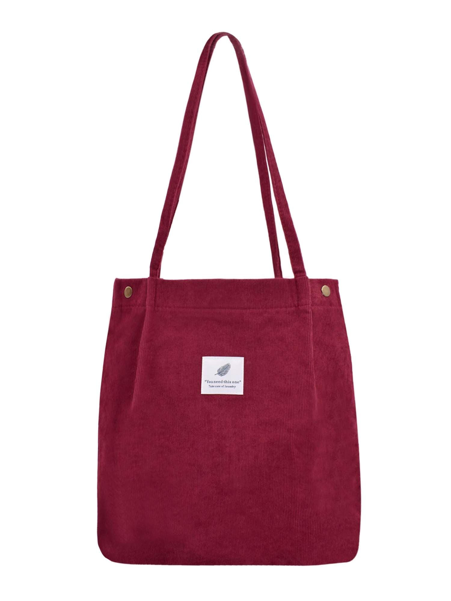 TeeYee Damen Handtasche Kord Shopper Cord Tote Bag für Büche