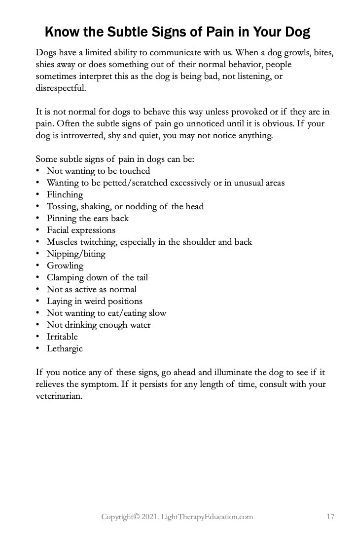 Light Therapy for Dogs: How Red Light Works, an Educational, Reference Guide, Blending Acupoint & Light Therapy to Improve Health, Performance, and Emotional, thru Meridian Systems.