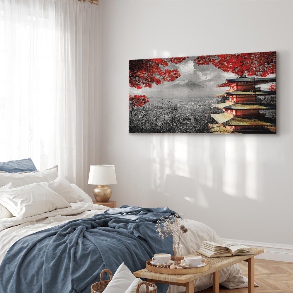 Murando - Boeddha Schilderij Op Vliescanvas 200x100 Cm XXL 5-Delig - Feng Shui Wanddecoratie Oosters Standbeeld