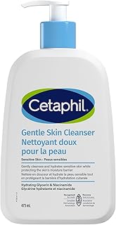 Cetaphil Gentle Skin Cleanser (473ml) - Hydrating Face Wash & Body Wash - Ideal for Sensitive, Dry Skin - Non-Irritating, ...