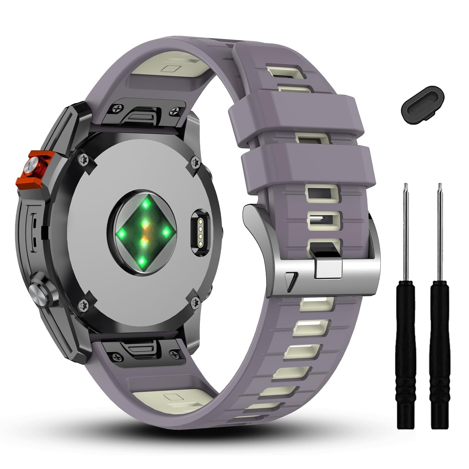 DASEB 20mm kompatybilny z paskiem do zegarka Garmin Fenix ​​7S 7S Pro 6S 6S Pro 5S 5S Plus, miękkie silikonowe paski do zegarka Approach S70 42mm/instynkt 2S/Descent Mk2s Smartwatch