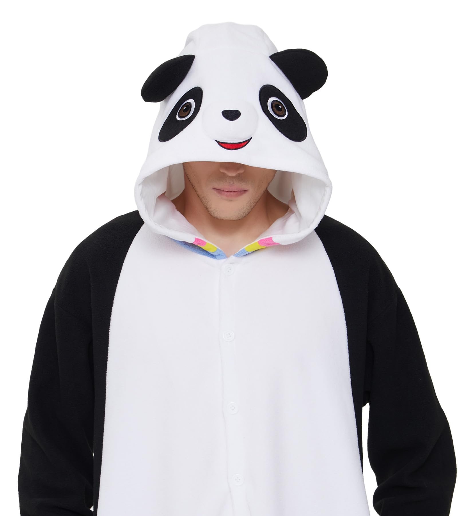 Dodheah Unisex Panda Pigiama Adulto Onesie Halloween Animale Cosplay Costume Tuta di Natale Carino Pigiama