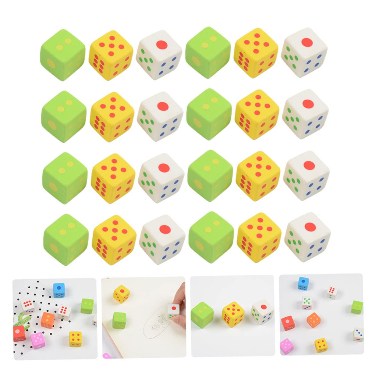 BESTonZON 90 Sätze Würfel Radiergummi Innen Formbar Nicht Teppich Radiergummi Für Kleinkinder Gummibärchen Pole Weiden Stange Korb Feendekoration Einstellbar Plattenladegeräte Frise Stopper
