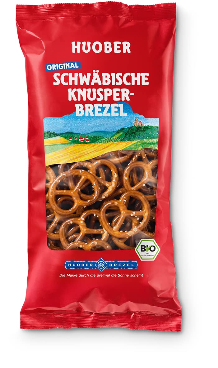HUOBER Original Schwäbische Knusperbrezel, Bio, 20 x 175 g Packungen