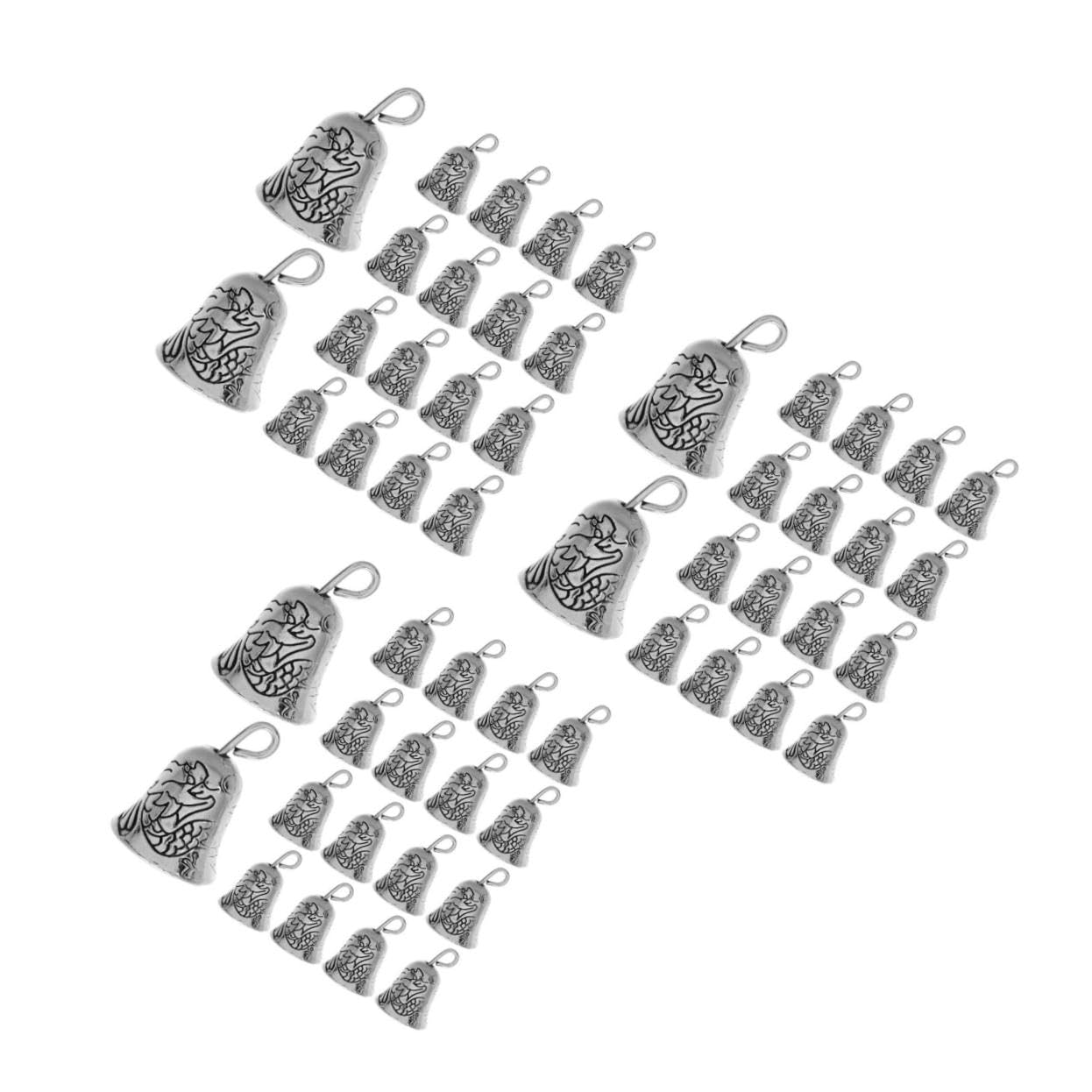 DECHOUS 3 Set Mini Campane Sonaglio Campanelle Decorazioni Regalini Natalizi Campanelli Decorativi Sottobicchieri Decori Sospesi A Campana Ciondolo Campana di Natale Lega 30 Pezzi * 3