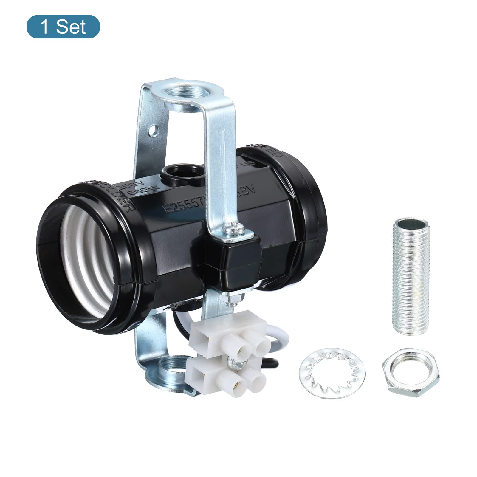 Double Base Ampoule Prise M10 Filetage Lampe Support 2 Lumière Plafond