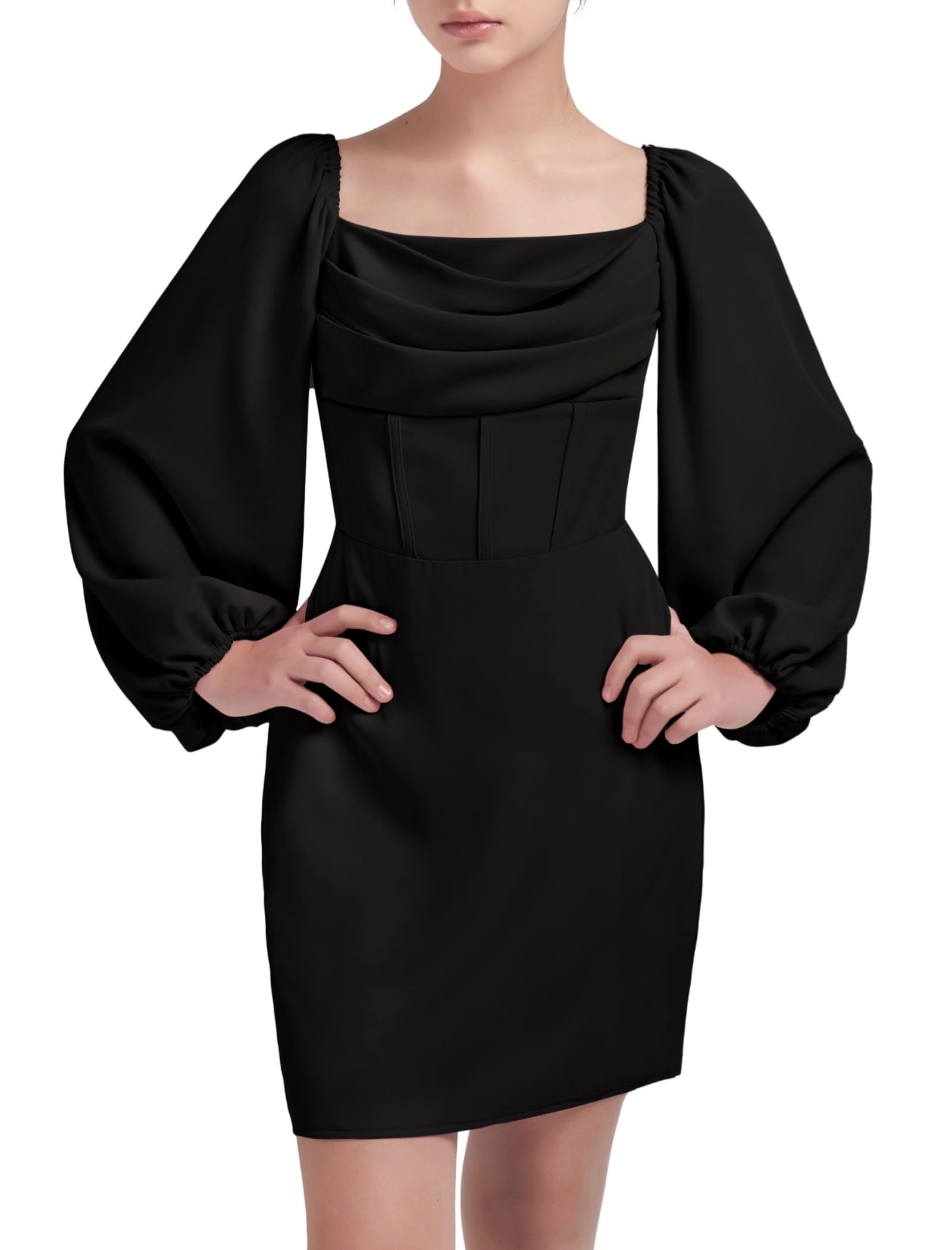 Photo 1 of EXARUS Girls Summer Easter Dress Tween Party Dance Spaghetti Strap Birthday Cocktail Teen Junior Wedding HOCO Ruffle Mini Elegant Dresses Black 12 Years