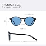 ZENOTTIC Small Round Sunglasses for Men Women Vintage Retro Polarized Circle Sun Glasses UV400 Protection