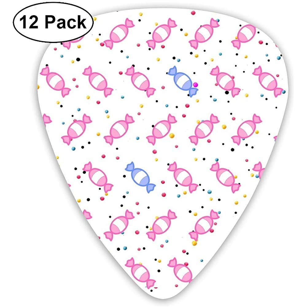 Bonbone Colors Guitar Picks 12 Ukulele Picks, Including 0.46 Mm, 0.71 Mm, 0.96 Mm Acoustic Guitar