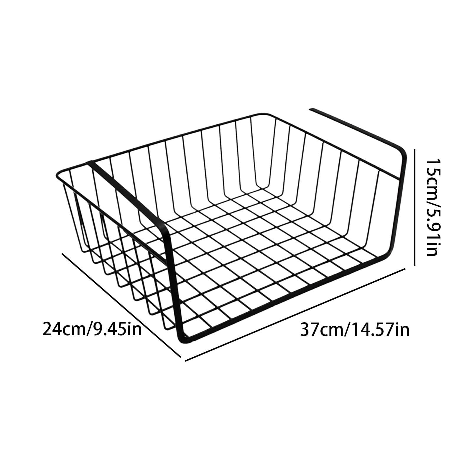 Sous le panier de rangement - Sous l'étagère de cabinet, panier d'organisation d'armoire de cuisine | Organisateur sous étagère de placard pour pantry, comptoir, buanderie
