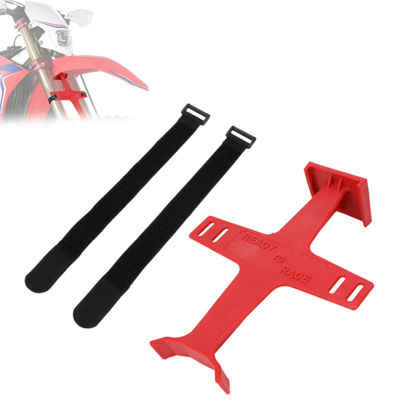 USTPO Universal Motorcycle Fork Saver,11.2 Inches Fork Support Brace Suspension Guard Protector With 2 Velcro Straps For Dirt Pit Bike Motocross Enduro Supermoto Black - View #11