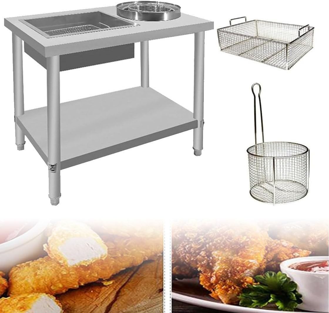 Estación de empanado de pollo frito, preparación de empanado premium para restaurantes y cocineros caseros, perfecta para pollo frito crujiente y fácil preparación de comidas